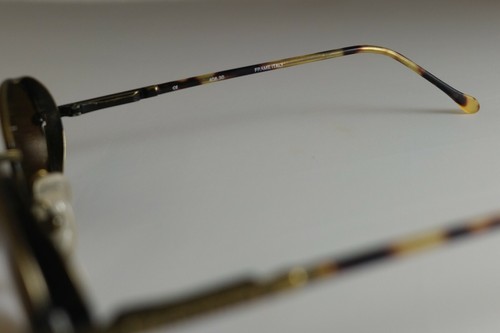 Timberland 406-30 Sunglasses Glacier Antique Brass Tort Oval/ Brown Italy VTG - Picture 4 of 5