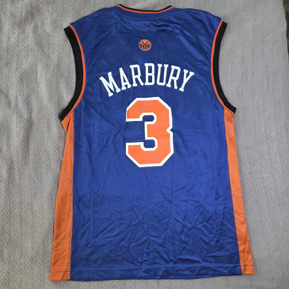 Vintage Reebok STEPHON MARBURY Nº Camiseta deportiva de baloncesto 3 NEW YORK KNICKS talla S Foto 2 de 4
