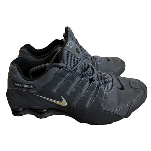 Nike Shox NZ Men's Running Sneakers Gray/Black/Gold, 2011 Model 378341-059 11.5 - Picture 1 of 7