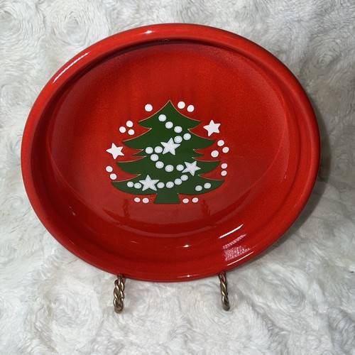 Waechtersbach CHRISTMAS TREE 8" Individual RED Pasta Bowl Salad VTG Germany RTF - Picture 8 of 8