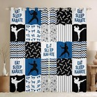 Karate Window Curtain,Karate Player Silhouette Curtains,Boys Men Sports Theme...