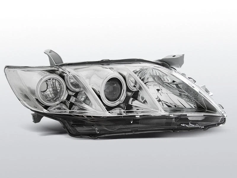 Juego de Faros para Toyota CAMRY 6 XV40 2006-2009 Angel Eyes Cromo US LPTO09WP XI Foto 3 de 4