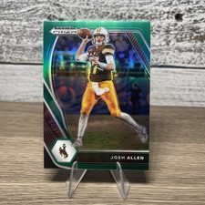 2021 Panini Prizm Draft Picks #4 JOSH ALLEN SP GREEN Holo Refractor Bills