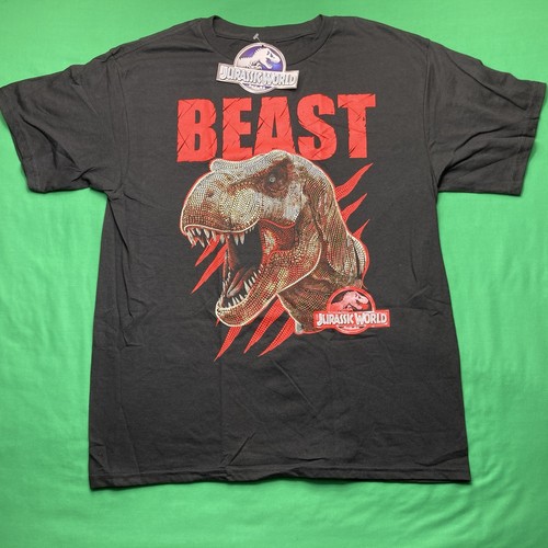 jurassic world t-rex t-shirt youth xl black