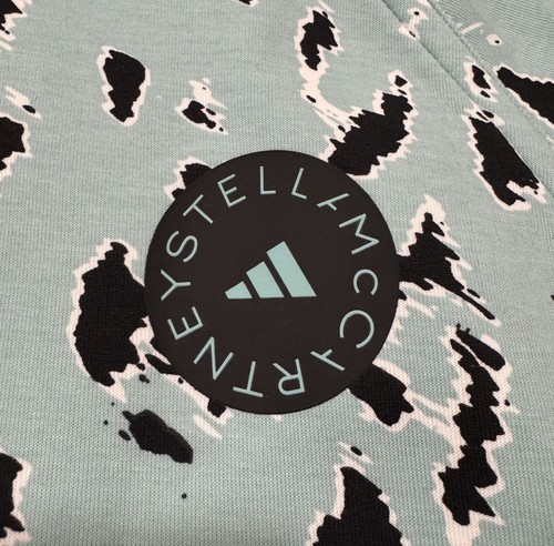 Adidas By Stella McCartney Women Leopard Print Loose Fit Pullover Hoodie, Size S - Picture 4 of 6