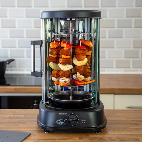 quest asador parrilla y kabab maker pollo barbacoa 1200 w Reino Unido enchufe envío gratuito - Imagen 2 de 6