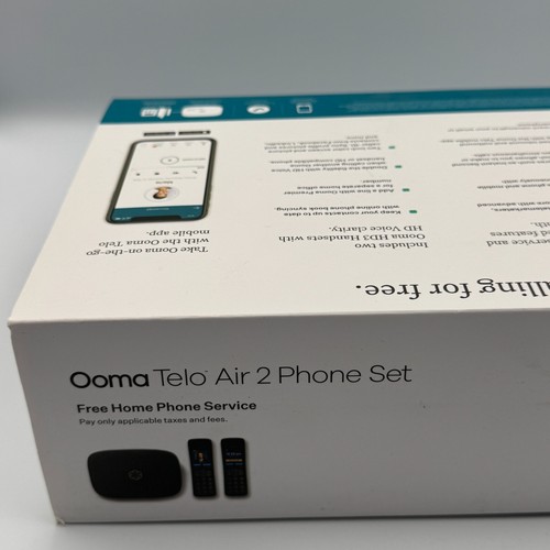 Ooma - Service de téléphonie résidentielle Internet Telo Air 2 avec 2 combinés sans fil BLK - Photo 9/13