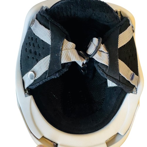 Casco Bolle Bambini Neve Sci Snowboard Bianco Prese d'aria regolabili Piccolo 53-55cm - Foto 4 di 7