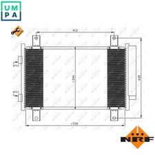 CONDENSER AIR CONDITIONING 35840 FOR PEUGEOT BOXER/Platform/Chassis/Bus/Van 2.8L