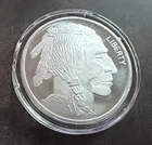 Proof Liberty Buffalo Indian Head 1 Oz .999 Fine Silver Round Bullion Coin