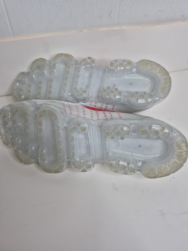 Nike Air Vapormax Pure Platinum University Red Wolf Grey Mens Size 10 849558-006 - Picture 10 of 11