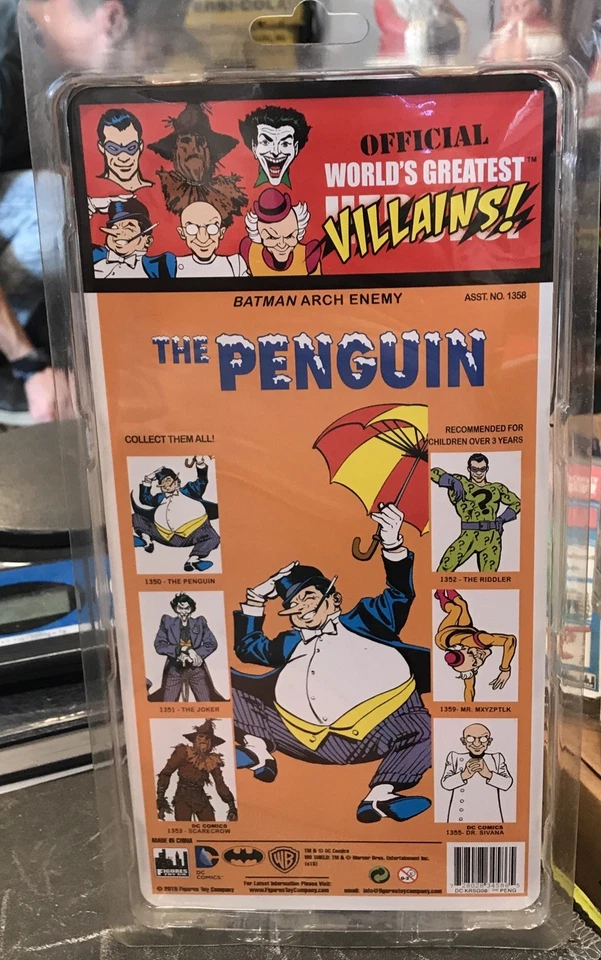 Figuras Toy Co Worlds Greatest Villains El Pingüino 0147 de 1000. (W1) Foto 4 de 4