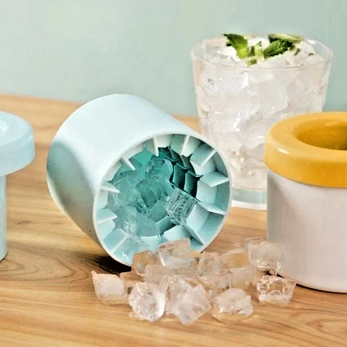 Silicone Ice Cube Mold Round Ice Bucket Summer Homemade Diy Refrigerator Freeze - Picture 6 of 9