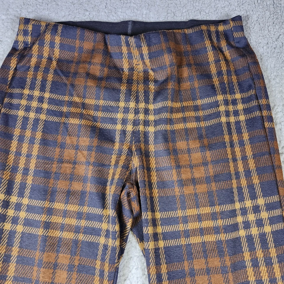 Pantalones acampanados a cuadros elásticos American Eagle talla mediana nuevos con etiquetas Foto 2 de 4