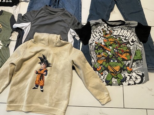 BOYS MIXED SHIRTS SIZE M 10/12 LEVIS PANTS, SHIRTS, & HOODIE LOT OF 7 - Picture 3 of 22