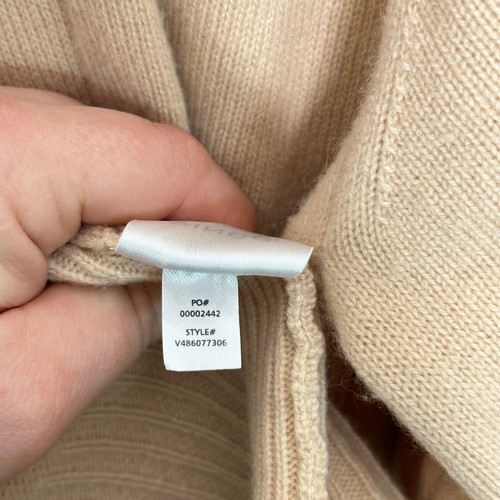 VINCE 100% Cashmere Open Front Long Cardigan In Praline Blush Sz XS {Z41} - Picture 8 of 8