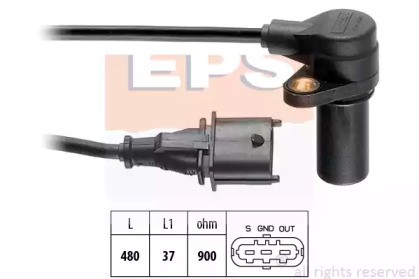 1953169 CRANKSHAFT POSITION SENSOR EPS FOR ALFA ROMEO 156,166,145,146 1.9L,2.4L - Picture 2 of 5