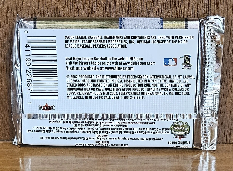 2002 Fleer Focus Jersey Edition Baseball Sealed Unopened Pack 10 Cards FJE - Image 2 of 2