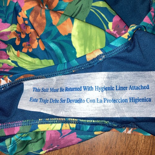 Kona Sol Swimsuit Womens Size SmallMulticolor Floral One Piece Ruched Sides NWT - Picture 9 of 9