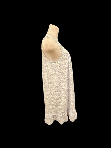 Eileen West Sleeveless Babydoll Nightgown w/ Elephants 100% Cotton S - 第 4/9 張圖片