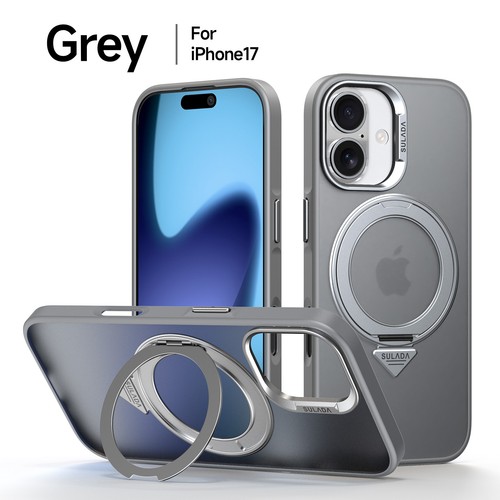 For iPhone 17 Pro Mx/17Pro Hybrid Case Magnetic Ring Stand Shockproof Protection - Picture 16 of 21