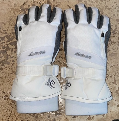 #ad Demon White Ski Snowboard Gloves Element Size Small New Without Tags $15.00