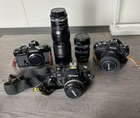 Lot Of Vintage Untested Cameras & accessories