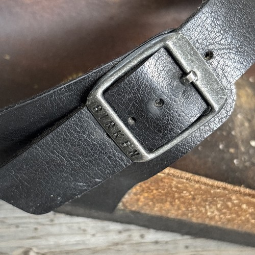 Birkenstock Gizeh Flat Black - Black Leather Small Buckle - Size 39 - Picture 9 of 10