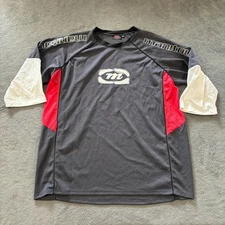 Manitou Dark Gray Lightweight Athletic 3/4 Sleeve Casual Shirt Men's Size XXL