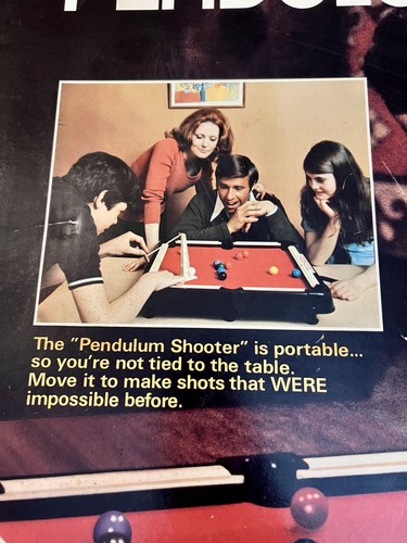 Vintage 1973 Aurora Pendulum Pool Mini Billiards Table Board Game Complete NS - Picture 4 of 20