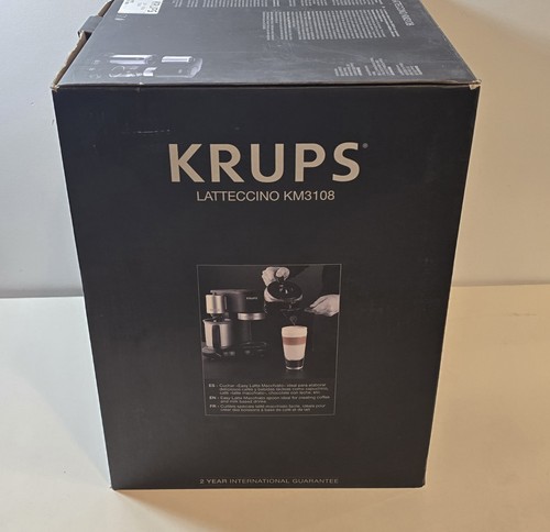 Krups Latteccino KM3108 Coffee Maker and Milk Frother AIO Black - New - Picture 4 of 10