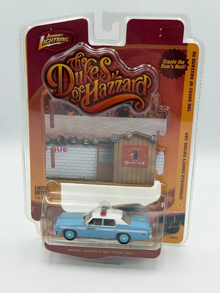 Johnny Lightning 1/64 – Dodge Monaco 1977 Police Car, Dukes Of Hazzard R1 Ltd Ed