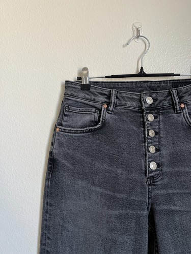 AllSaints Women's Jules High Rise Comfort Stretch Jeans in Vintage Black Size 30 - Picture 2 of 7