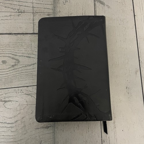 KJV Bibel schwarz großer Druck persönliche Größe Holman Leder Touch Dornenkrone - Bild 2 von 5
