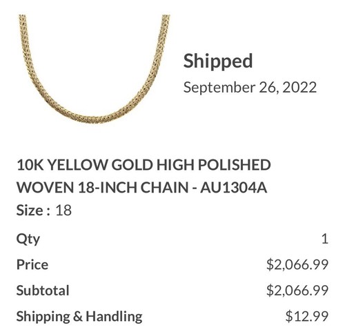 18 Grams Solid 10K Yellow Gold Woven Link 7.5mm Wide Mariner Clasp Necklace 18” - Picture 12 of 12