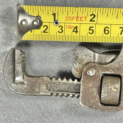 Vintage STILLSON SCHRAUBENSCHLÜSSEL Oswego NY USA #8 Rohrzange Holzgriff Stahl - Bild 6 von 11