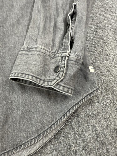 Scotch & Soda Men Snap Button LS Size XL (AMS Blauw Style) Western Gray - Picture 5 of 13