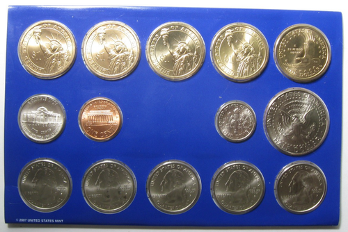 2007 P & D US Mint 28 Coin Uncirculated Mint Set #2 - Picture 3 of 5