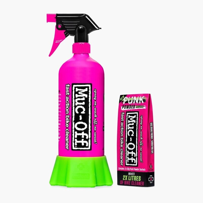 Muc-Off Punk Powder fini le plastique jetable bouteille alu réutilisable