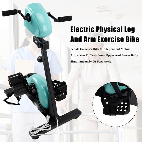🚀Electric Pedal Trainer Arm Leg Exercise Bike Rehab Machine for Seniors Therapy - Picture 3 of 17