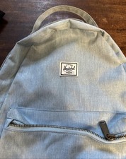 Herschel Zaino Blu Nova Medio Volume Denim Leggero Crosshatch Immacolato