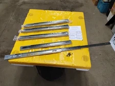 4 Pairs Full Extension 100-lb Ball Bearing SS  Drawer Slides 19.5"-39",  N.O.S.