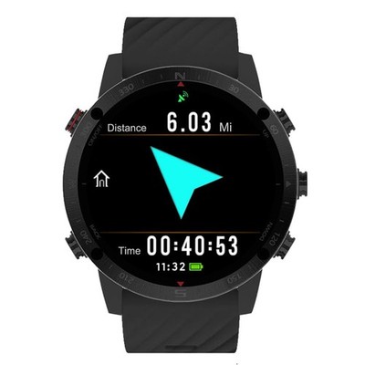 SUNROAD G5 Pro GPS Sports Watch AMOLED Health and Fitness 1.3 inches, black 