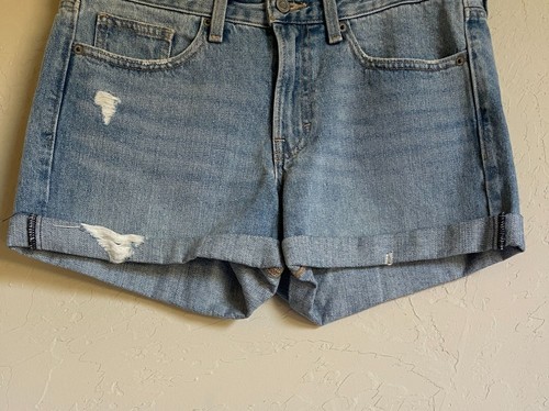 Lucky Brand Size 8/29 Boyfriend Jean Shorts Denim - Picture 4 of 8