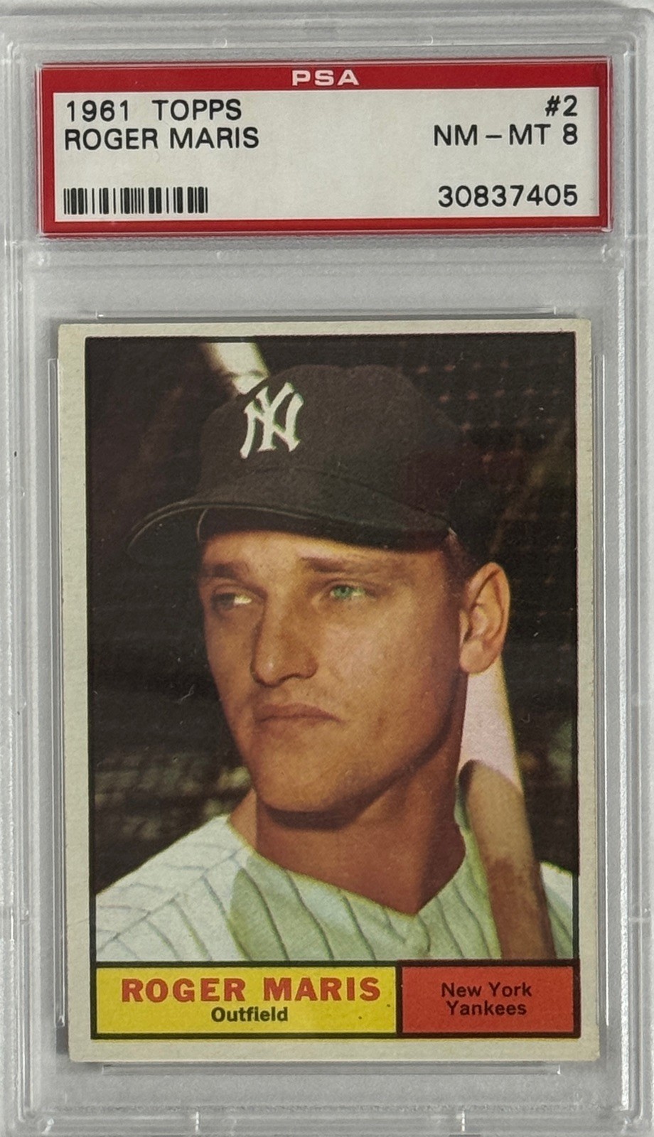 1961 TOPPS #2 ROGER MARIS PSA 8 308374405
