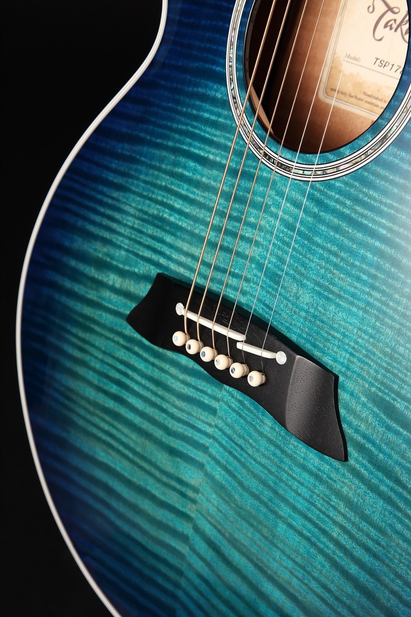 Takamine TSP178AC SBB Thinline AE Guitar Gloss See-thru Blue