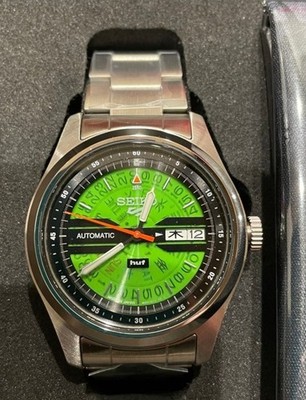 Seiko 5 Sports x HUF SBSA323 collaboration limited edition model