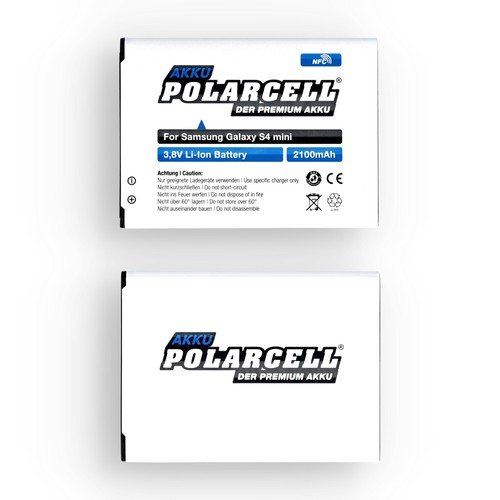 Bateria PolarCell NFC do Samsung Galaxy S4 mini GT-i9190 u LTE GT-i9195 EB-B500BE - Zdjęcie 3 z 6