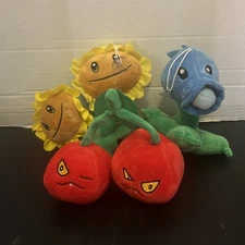 Plant Vs Zombies Twin Sunflower, Double Cherry, Frozen Pea Pod. Made In China