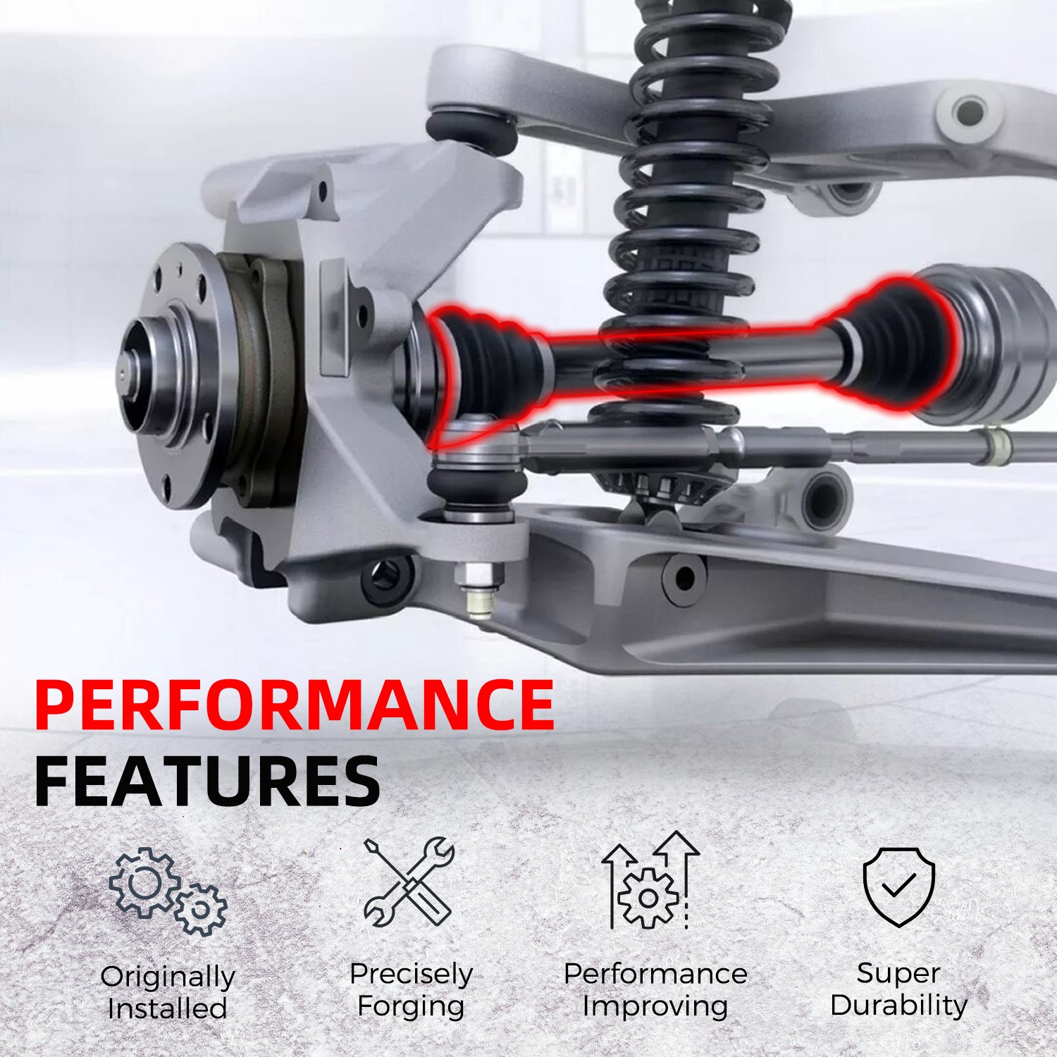 Rear CV Axle Joint Shaft For 1991-2005 Acura NSX 3.2L V6 Auto Trans